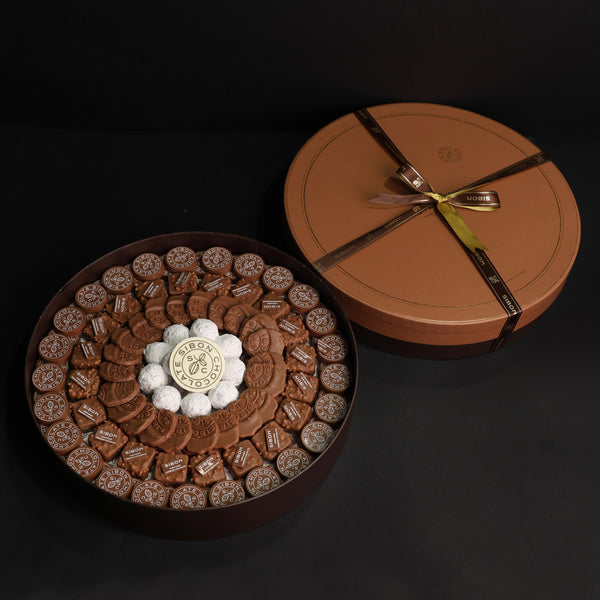 chocolate round box 1 kg